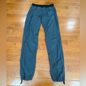 Lululemon Mens Gray Pinstripe Elastic Drawstring Waist Seawall Track Pant M Tall